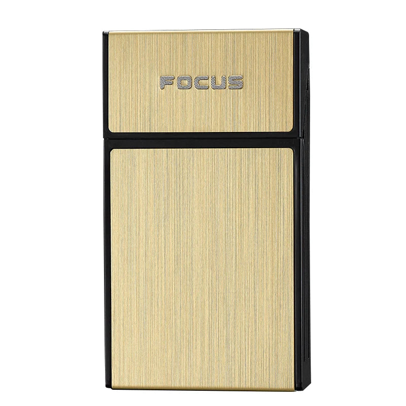 Portable Cigarette Box 20pcs Capacity Cigarette Case Metal Cigar Tobacco Holder Pocket Box For Slim Cigarette Accessories Gadget