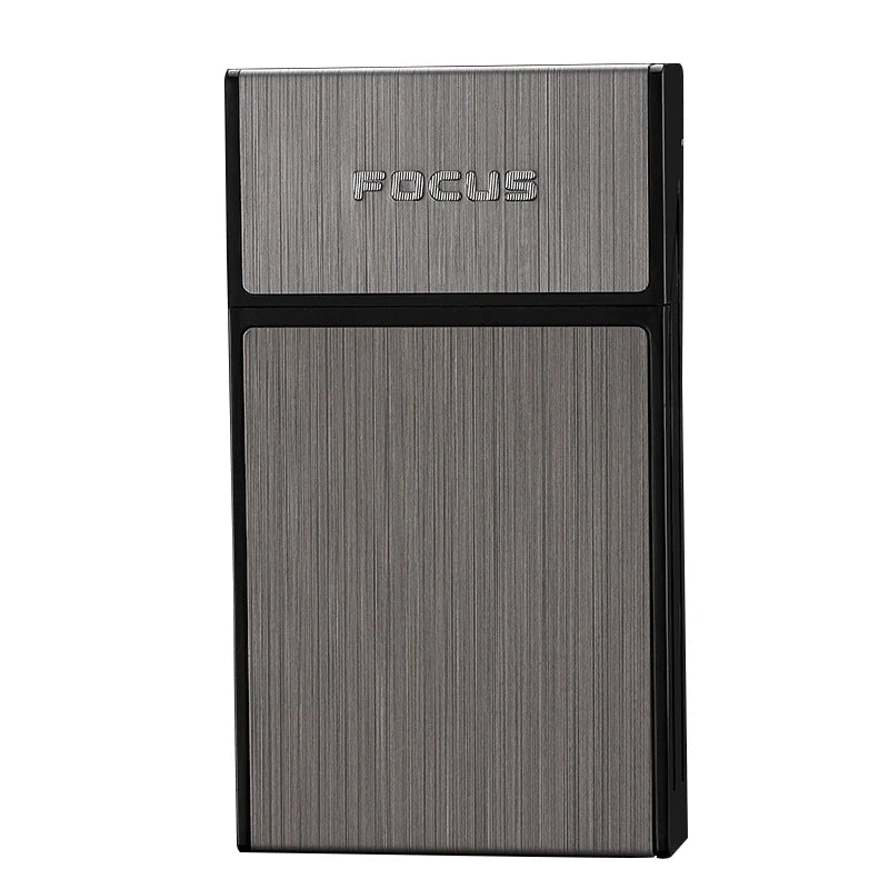 Portable Cigarette Box 20pcs Capacity Cigarette Case Metal Cigar Tobacco Holder Pocket Box For Slim Cigarette Accessories Gadget
