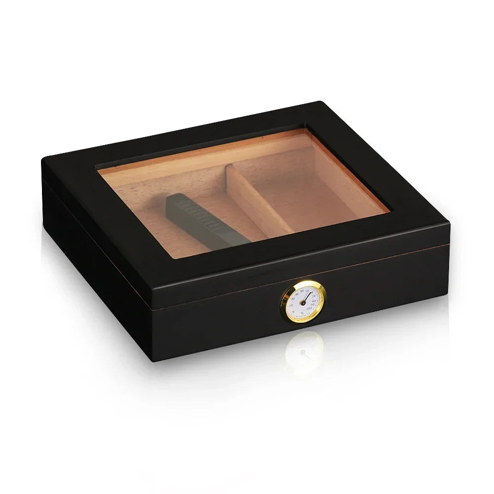 GALINER Humidor Cigar Box Luxury Case Cedar Wood With Portable Hygrometer Digital Humidifier Outdoor Cigar Case Travel
