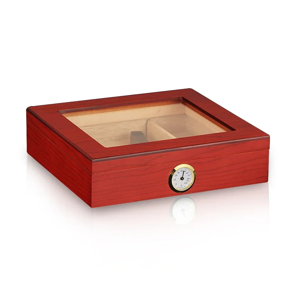 GALINER Humidor Cigar Box Luxury Case Cedar Wood With Portable Hygrometer Digital Humidifier Outdoor Cigar Case Travel